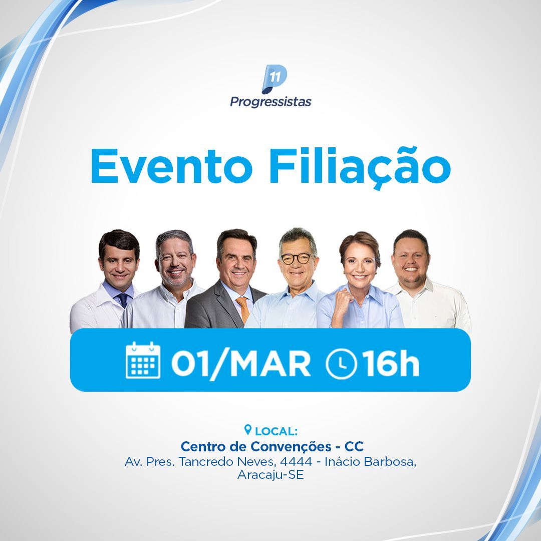 Partido Progressistas em Sergipe realiza grande ato de filiação nesta sexta, 1º